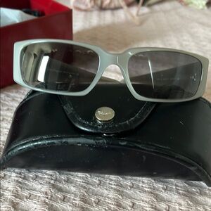 Salvatore Ferragamo Gray Sunglasses Modern Design